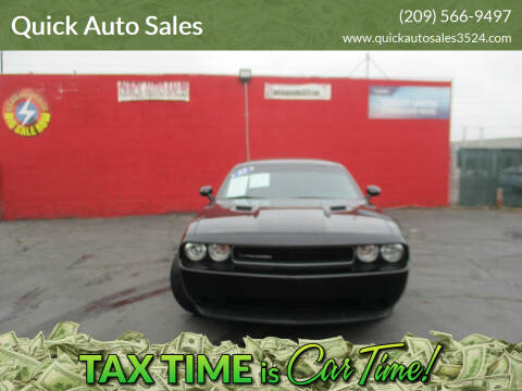 2012 Dodge Challenger for sale at Quick Auto Sales in Ceres CA