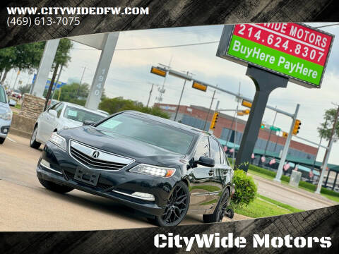 2014 Acura RLX for sale at CityWide Motors in Garland TX