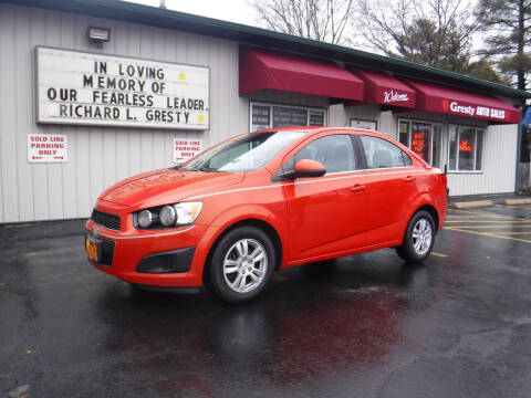 2012 Chevrolet Sonic for sale at GRESTY AUTO SALES in Loves Park IL