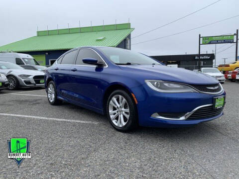 2016 Chrysler 200 for sale at Sunset Auto Wholesale in Tacoma WA