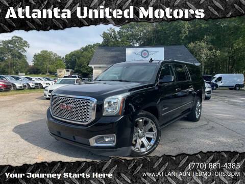 2016 GMC Yukon XL for sale at Atlanta United Motors in Jefferson GA