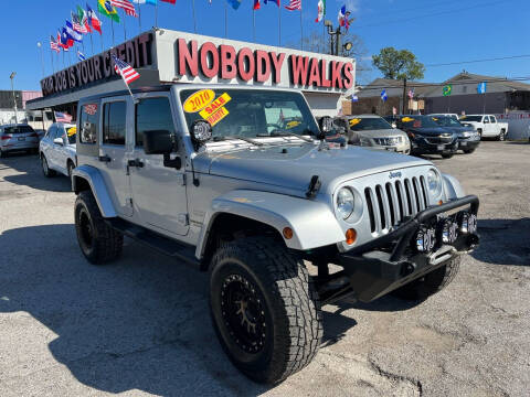 2010 Jeep Wrangler Unlimited for sale at Giant Auto Mart 2 in Houston TX