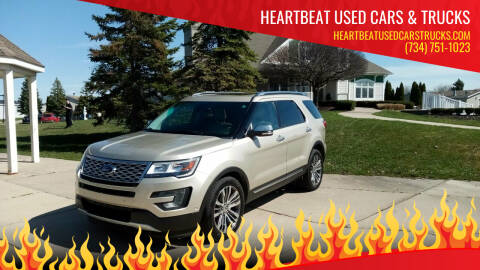 2017 Ford Explorer for sale at Heartbeat Used Cars & Trucks in Harrison Township MI