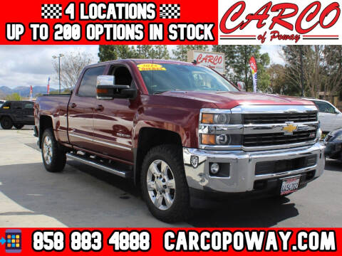 2015 Chevrolet Silverado 2500HD for sale at CARCO SALES & FINANCE - CARCO OF POWAY in Poway CA
