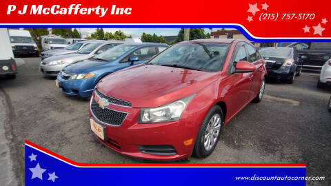 2011 Chevrolet Cruze for sale at P J McCafferty Inc in Langhorne PA