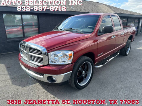 2008 Dodge Ram 1500 for sale at Auto Selection Inc. in Houston TX