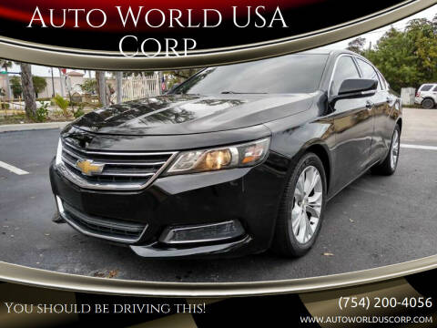 2015 Chevrolet Impala for sale at Auto World US Corp in Plantation FL