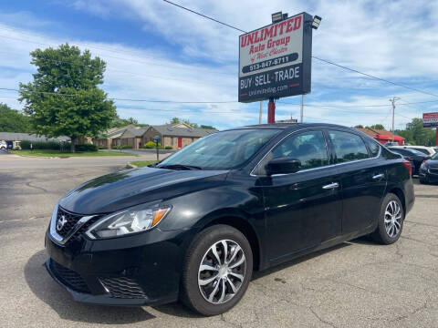 2016 Nissan Sentra for sale at Unlimited Auto Group in West Chester OH