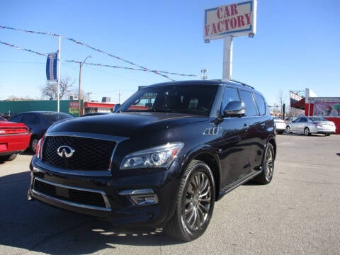 2016 Infiniti QX80 for sale at CAR FACTORY S in Oklahoma City OK