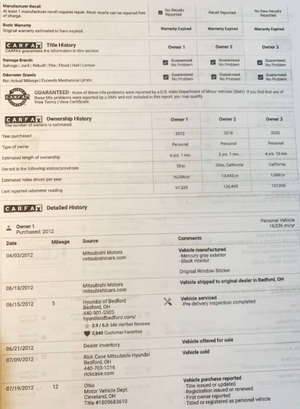 2012 Mitsubishi Outlander Sport ES