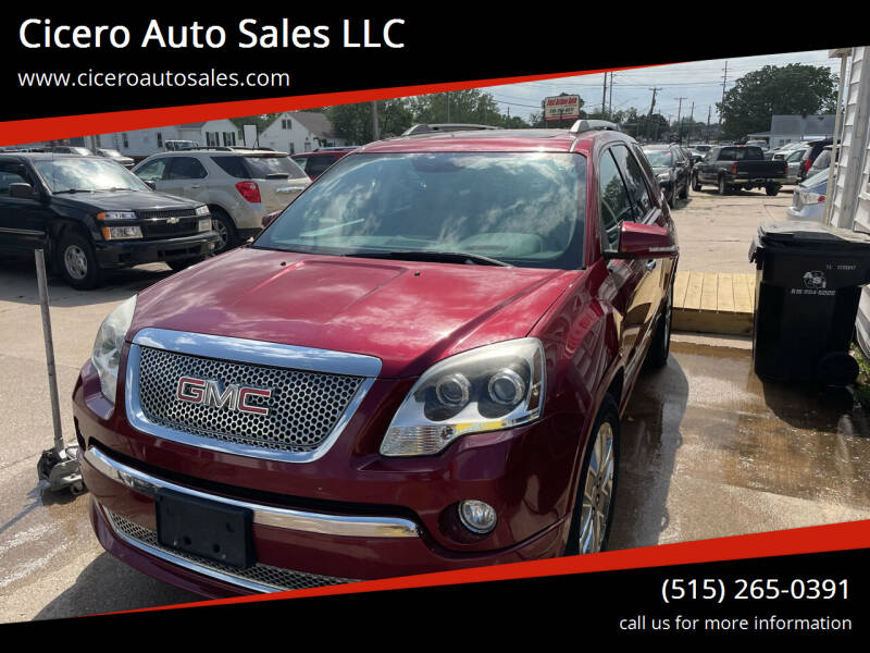 2011 GMC Acadia for sale at Cicero Auto Sales LLC in Des Moines IA