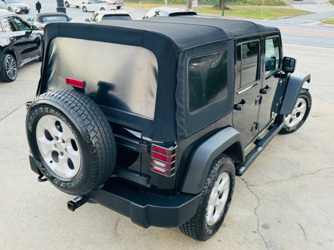 2012 Jeep Wrangler Unlimited for sale at AUTO LUX INC in Marietta, GA