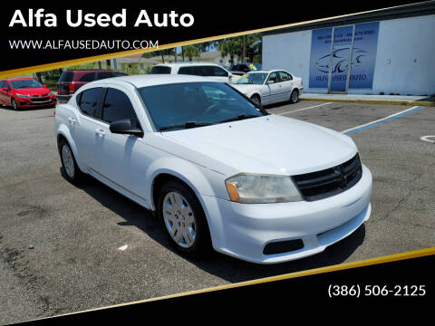 2013 Dodge Avenger for sale at Alfa Used Auto in Holly Hill FL