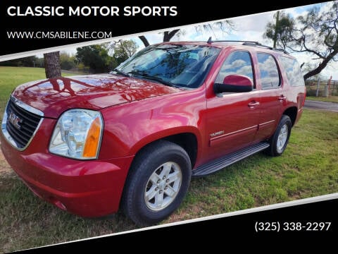 2013 GMC Yukon for sale at CLASSIC MOTOR SPORTS in Winters TX