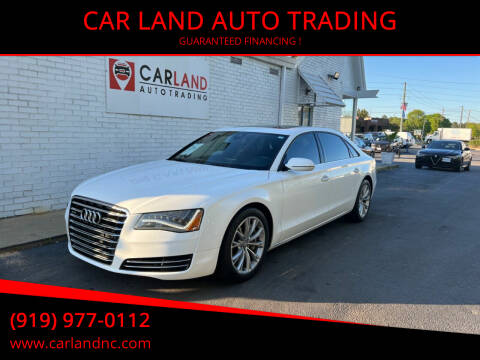 2012 Audi A8 L for sale at CAR LAND  AUTO TRADING in Raleigh NC