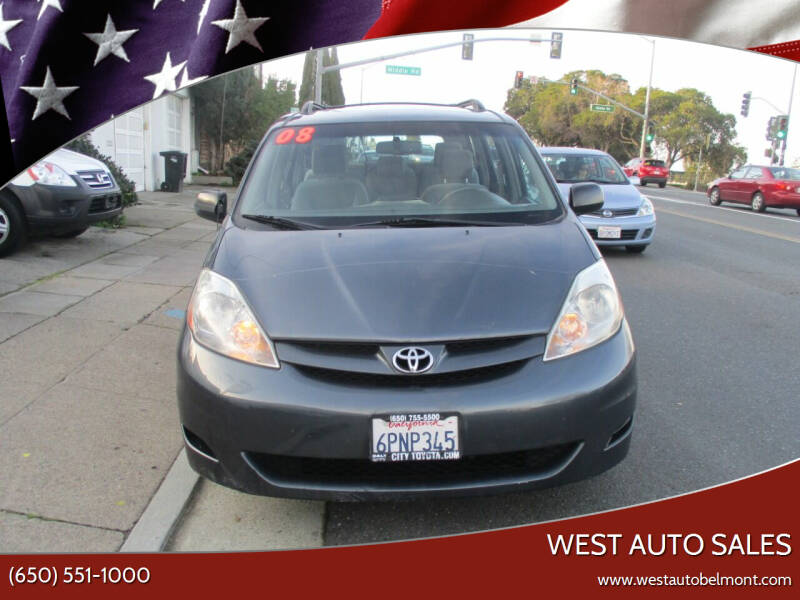 2008 Toyota Sienna for sale at West Auto Sales in Belmont CA