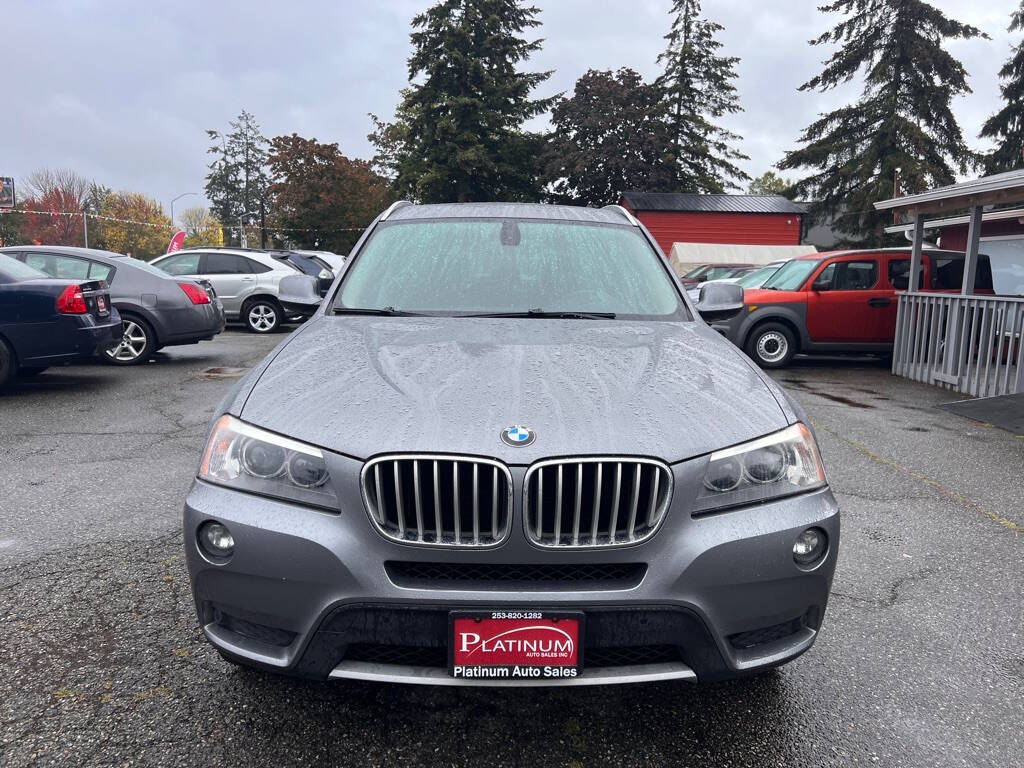 2011 BMW X3 for sale at PLATINUM AUTO SALES INC in Lacey, WA