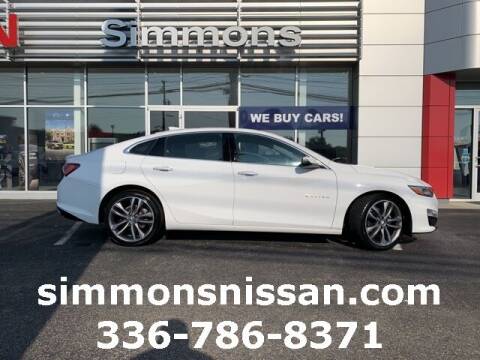 2020 Chevrolet Malibu for sale at SIMMONS NISSAN INC in Mount Airy NC