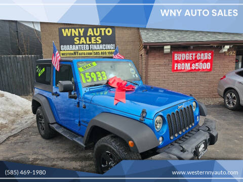 2015 Jeep Wrangler for sale at WNY Auto Sales - WNY Auto Budget Lot in Rochester NY
