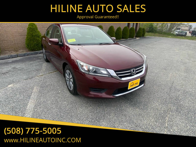 2015 Honda Accord for sale at HILINE AUTO SALES in Hyannis MA