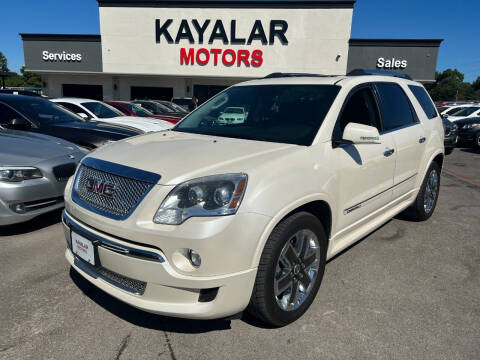 2012 GMC Acadia for sale at KAYALAR MOTORS in Houston TX