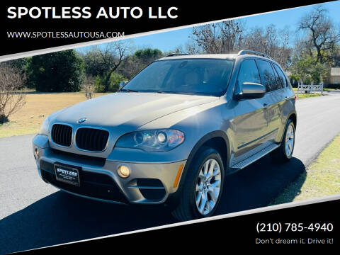 2012 BMW X5 for sale at SPOTLESS AUTO LLC in San Antonio TX