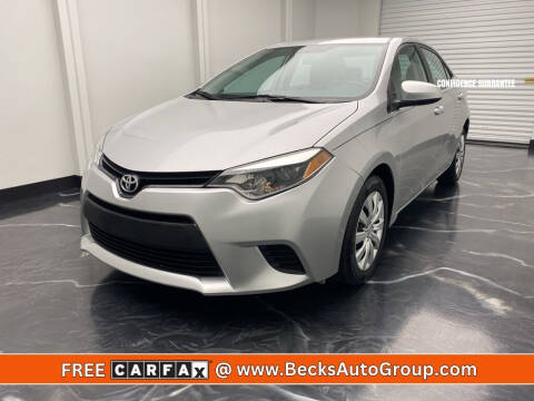 2014 Toyota Corolla for sale at Becks Auto Group in Mason OH