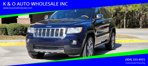 2012 Jeep Grand Cherokee for sale at K & O AUTO WHOLESALE INC in Jacksonville FL