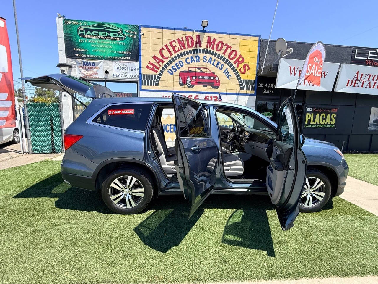 Blue 2017 Honda Pilot EX EX 4dr SUV 17