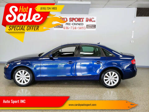 2013 Audi A4 for sale at Auto Sport INC in Grand Rapids MI