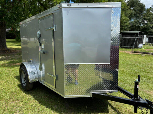 2024 South River Cargo 5x8 enclosed cargo trailer  for sale at Cross Resurrection Golf Carts and Trailers in Rincon, GA