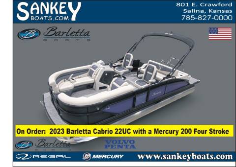 2023 Barletta Cabrio 22UC for sale at SankeyBoats.com in Salina KS