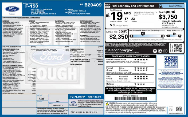 2023 Ford F-150 Platinum photo 8