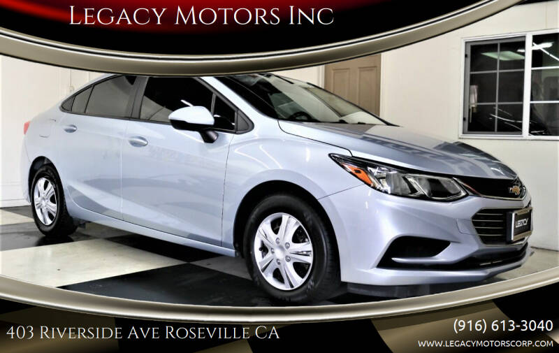 2017 Chevrolet Cruze for sale at Legacy Motors Inc in Roseville CA