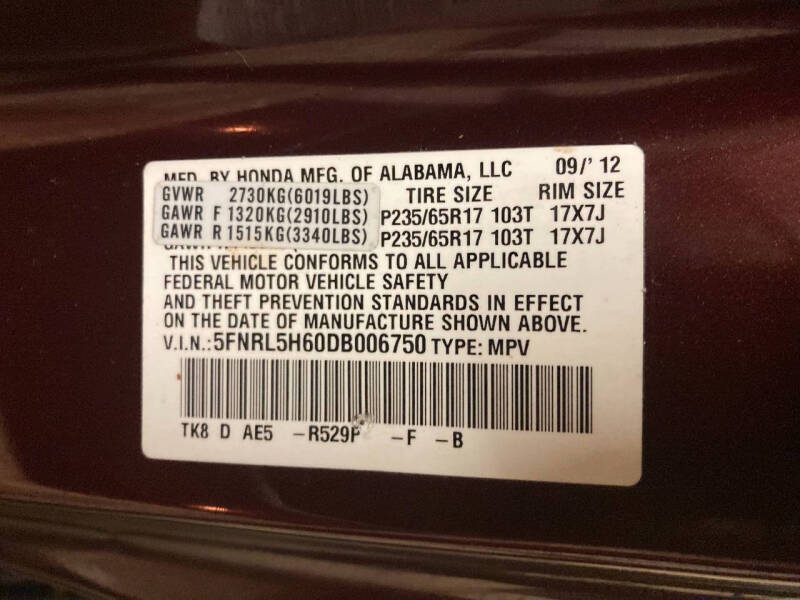 2013 Honda Odyssey EX-L w/Navi