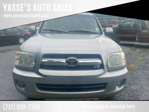 2006 Toyota Sequoia for sale at YASSE'S AUTO SALES in Steelton PA