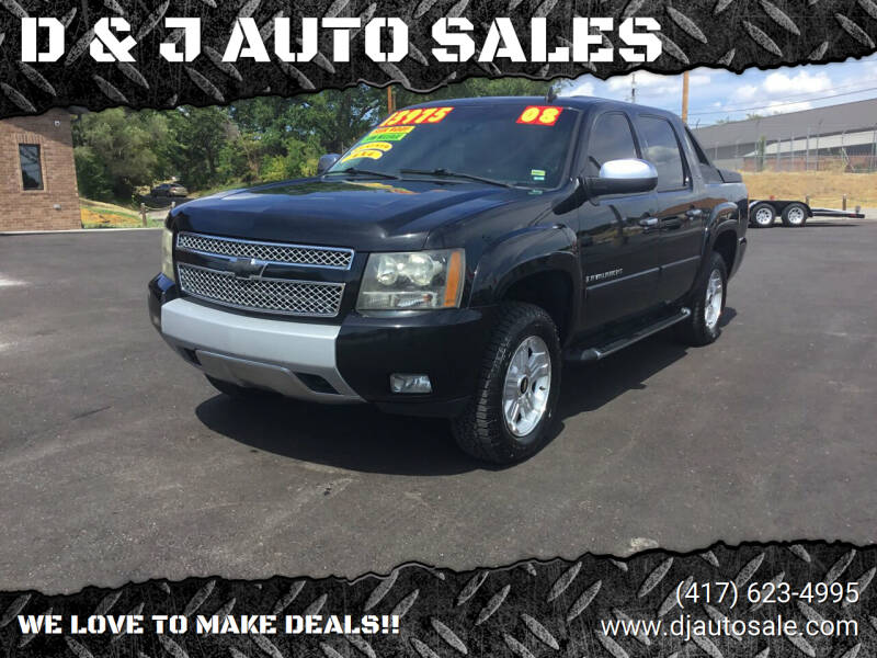 2008 Chevrolet Avalanche for sale at D & J AUTO SALES in Joplin MO
