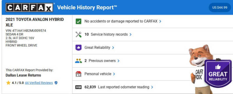 2021 Toyota Avalon Hybrid XLE