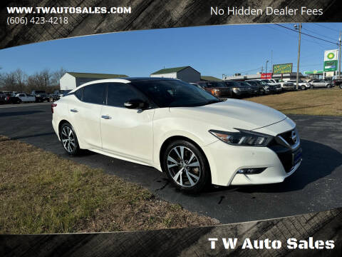 2016 Nissan Maxima for sale at T W Auto Sales in Science Hill KY