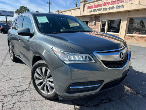 2014 Acura MDX for sale at North Georgia Auto Brokers in Snellville GA