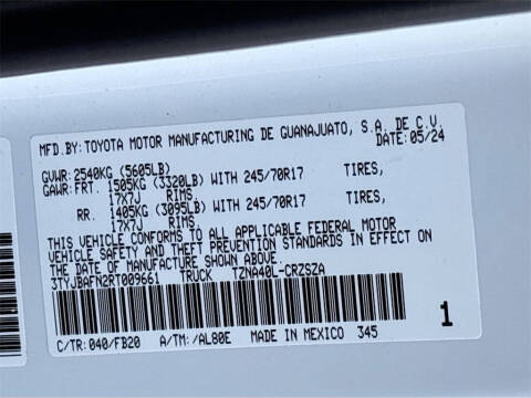 2024 Toyota Tacoma SR5