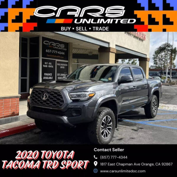 2020 Toyota Tacoma for sale at Cars Unlimited OC in Orange CA