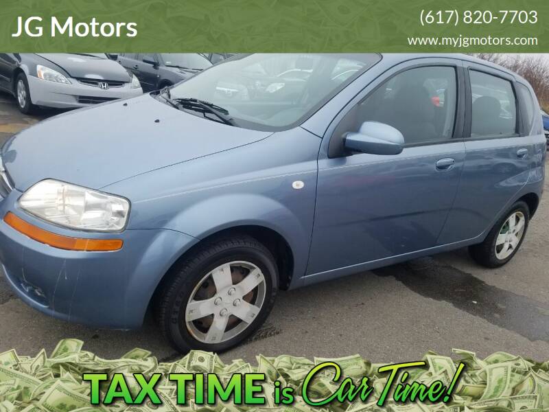 2006 Chevrolet Aveo for sale at JG Motors in Worcester MA
