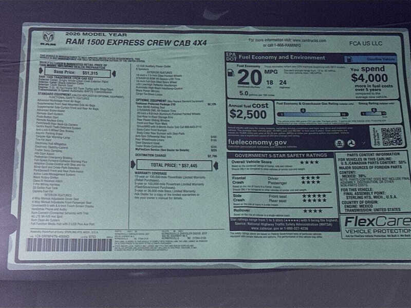 2026 RAM 1500 Express