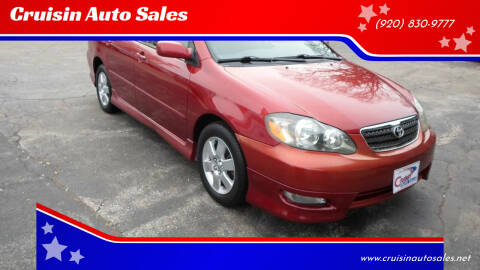 2006 Toyota Corolla for sale at Cruisin Auto Sales in Appleton WI