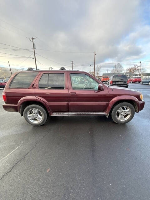 2002 INFINITI QX4 for sale at PIERCY MOTORS INC in Union Gap, WA