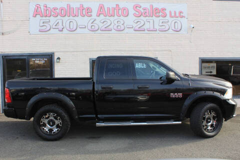 2014 RAM 1500 for sale at Absolute Auto Sales in Fredericksburg VA