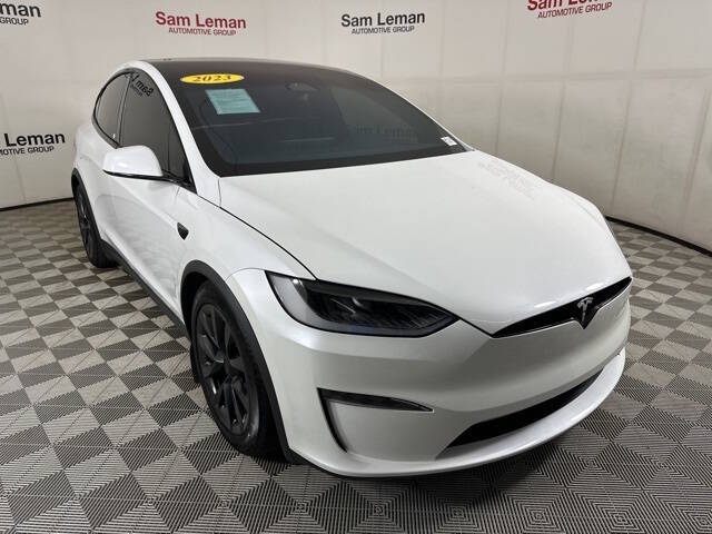 Used 2023 Tesla Model X Long Range with VIN 7SAXCDE51PF405736 for sale in Bloomington, IL