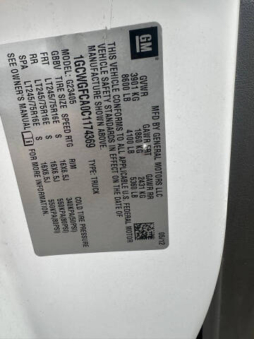 2012 Chevrolet Express 2500