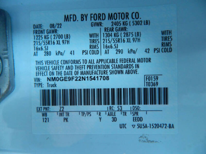 2022 Ford Transit Connect XLT